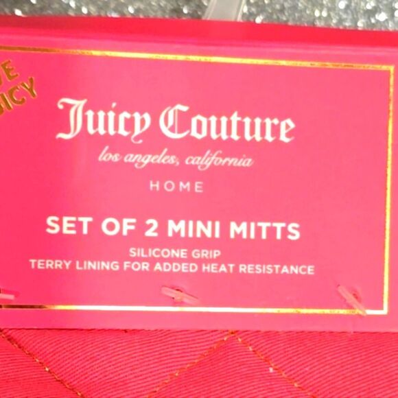 Juicy Couture Crown Logo Set of 2 Mini Mitts - Picture 5 of 11
